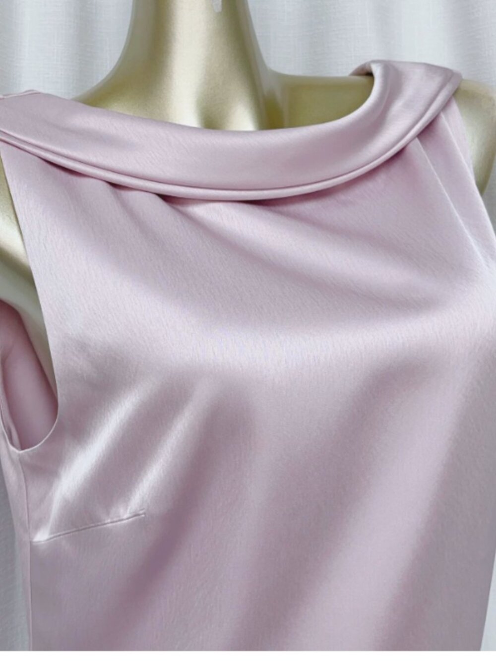 Anthropologie Mare Mare Draped Satin Mini Dress Lilac Purple Cocktail Party - Picture 7 of 10